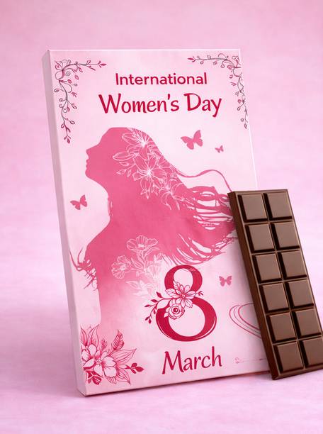 BLISSFULL BITES International Women’s Day Special Chocolate Bar – Premium Milk Chocolate Gift Bars