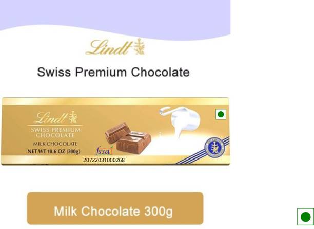 LINDT Swiss Premium Milk Chocolate (THE ORIGINAL TASTE) (IMPORTED FROM SWITZERLAND) Bar Gift Pack