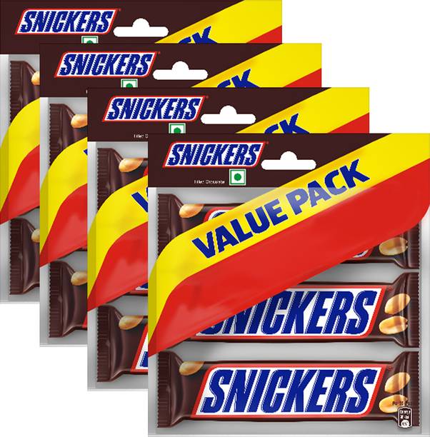 Snickers Value Pack Peanut Filled Chocolates Bars, Loaded with Nougat & Caramel