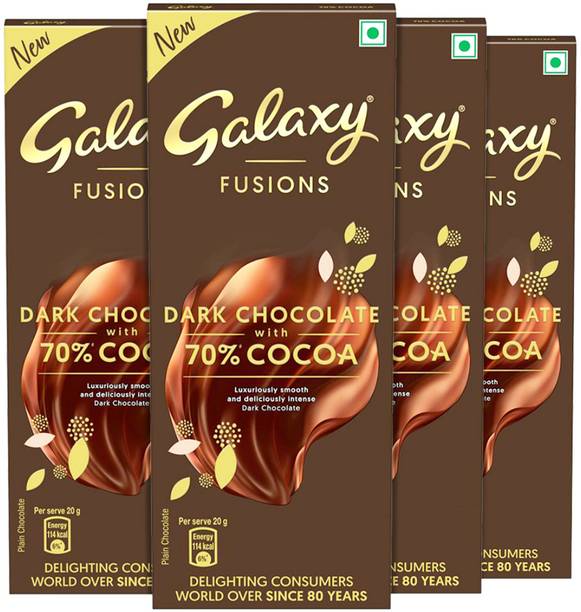 GALAXY Fusions Dark With 70% Cocoa Chocolate Bar Bars
