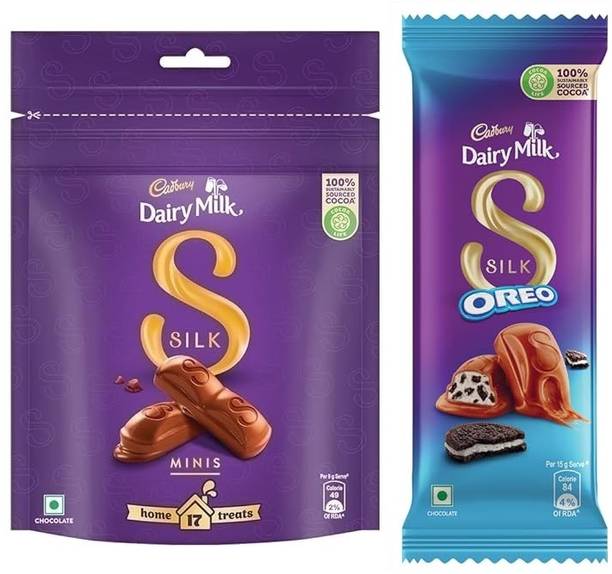 Cadbury Dairy Milk Silk Chocolate & Silk Oreo Chocolate Bars