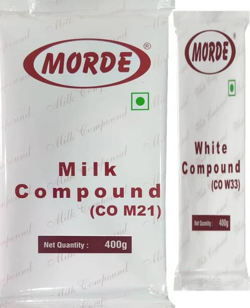 Morde white milk compound chocolate 400 gm pack of 2 Bar