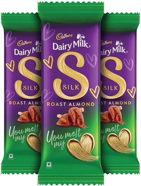 Cadbury Dairy Milk Silk Roast Almond Chocolate Bars