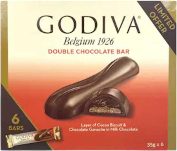 Godiva Belgium Creamy Caramel Milk Chocolate 4 Bars Pack (35g x 4) 140g Bars
