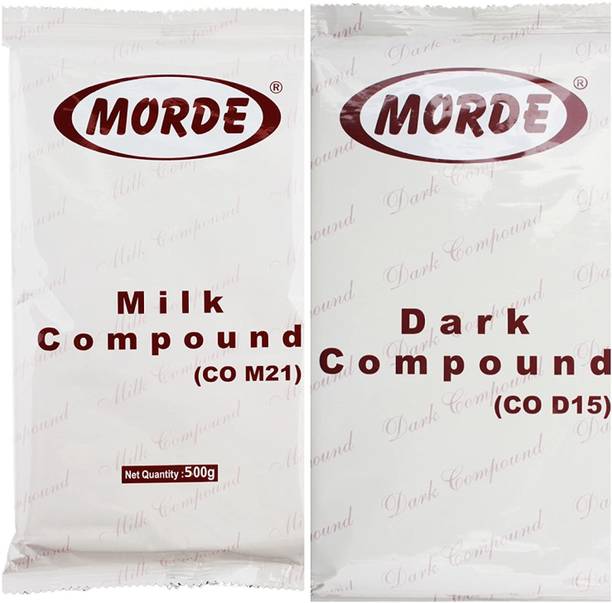 Morde Milk and Dark compound chocolate 1000 gm ( pack of 2) each 500 gm Bars