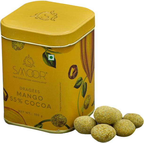 Smoor Premium Chocolate Coated Mango Dragees| Creamy Couverture Chocolate Truffles, Bites