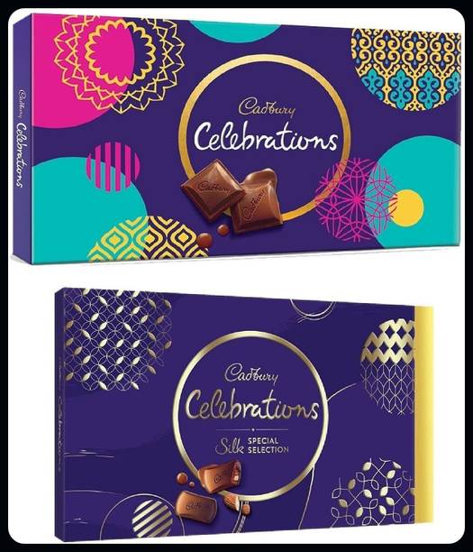 Cadbury Celebrations Combo(1 X Silk Selection, 233g + 1 X Celebrations, 130.9g)-A Crackles