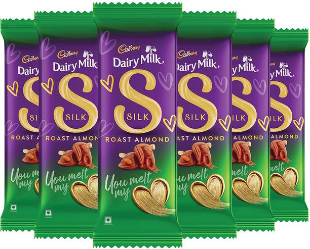 Cadbury Dairy Milk Silk Roast Almond Chocolate Bars