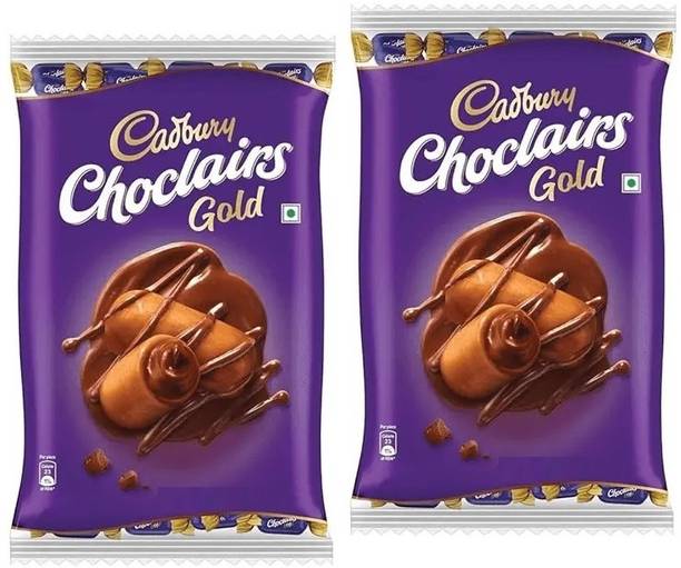 Cadbury CHOCLAIRS GOLD TOFFEE USED AS GIFT & BIRTHDAY CELEBRATION Bar