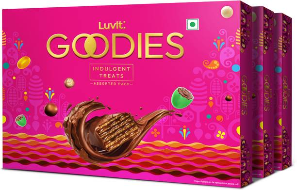 LuvIt Goodies Chocolates Treat Gift Pack | For Birthday, Rakhi, Diwali Occasions | Truffles