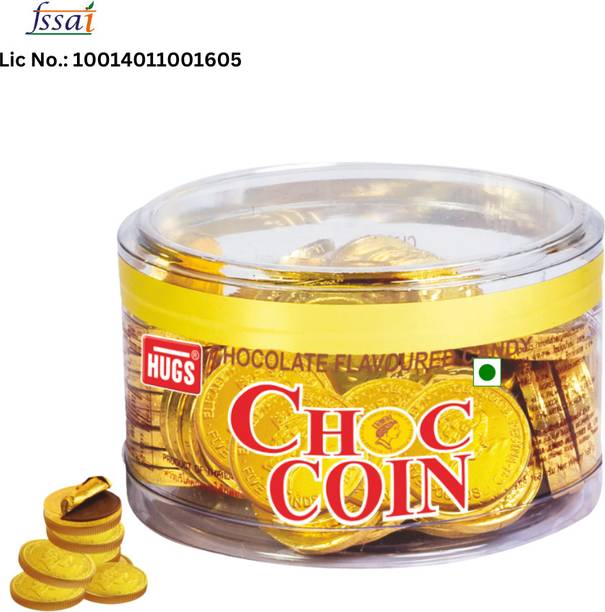HUGS Gold Chocolate Coins - Perfect Gifting Chocolate Gift Pack | Milky & Chocolaty Fudge
