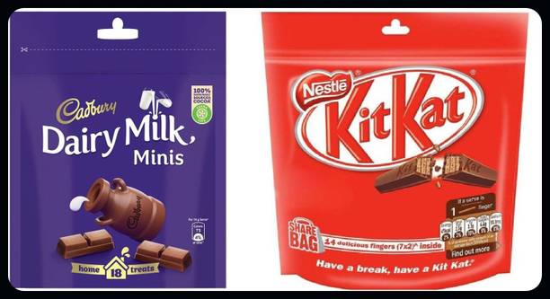 Cadbury Dairy Milk & KitKat Chocolate Combo-A Bars