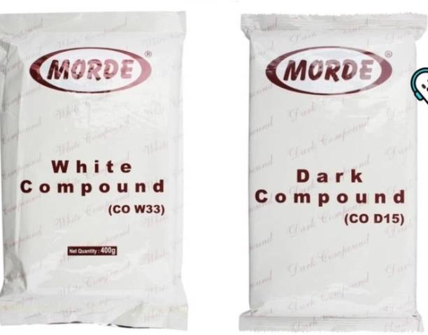 Morde New dark and white compound chocolate bar 400 gm ( pack of 2 ) 800gm Bar