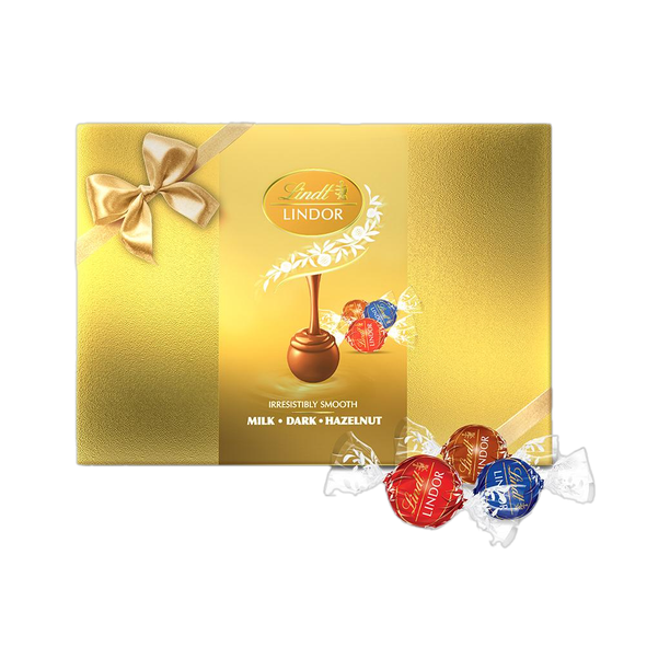 LINDT Lindor Milk, Dark, Hazelnut Bites Gift Pack