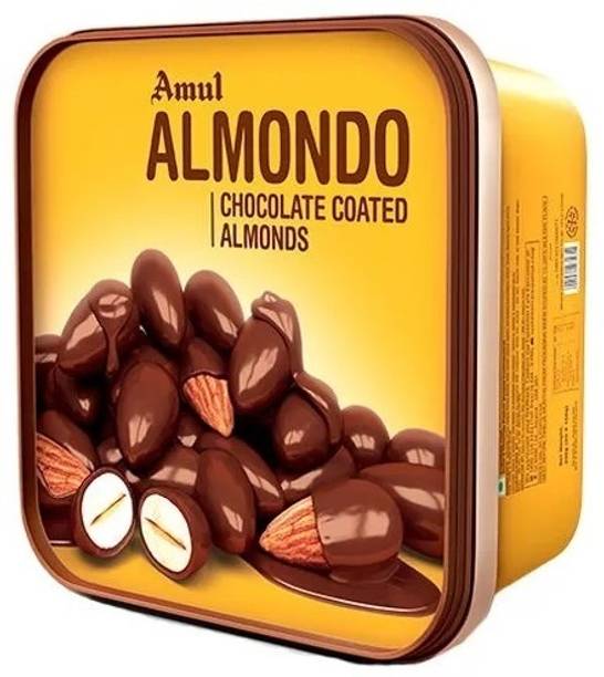 अमूल Almondo Roasted Almonds Coated With Milk Chocolate