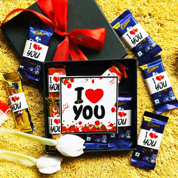DAULLURING I Love You valentine Day Surprise Special Chocolate Gift Box Combo Truffles