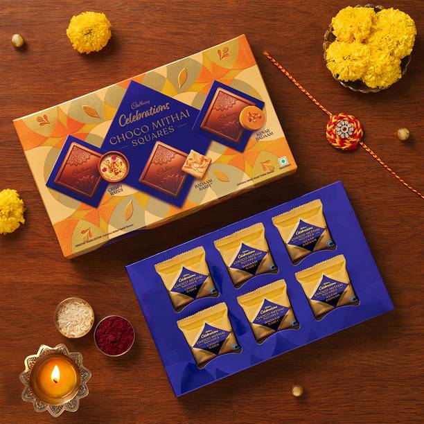 Cadbury Celebrations Chocomithai Squares Assorted Chocolate Bar Gift Pack