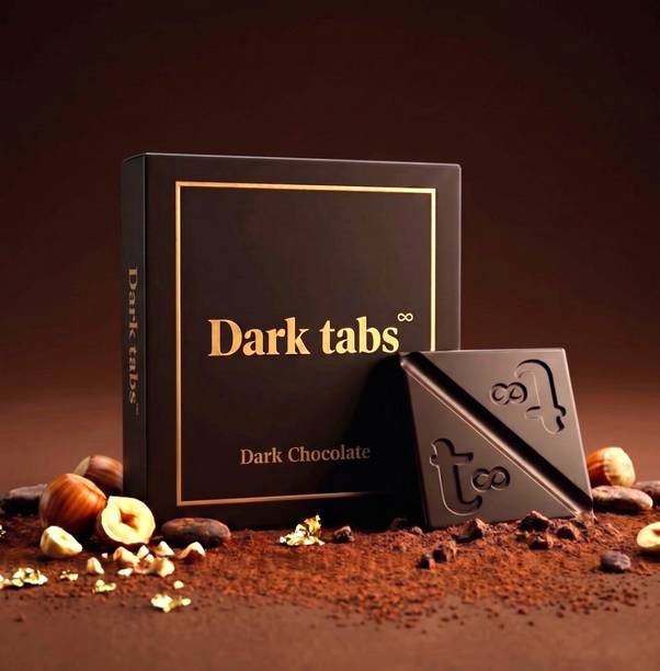 Dark Tabs Chocolate for Couples | Tabs Mood Uplifting Chocolate for Romance Men & Women Bars