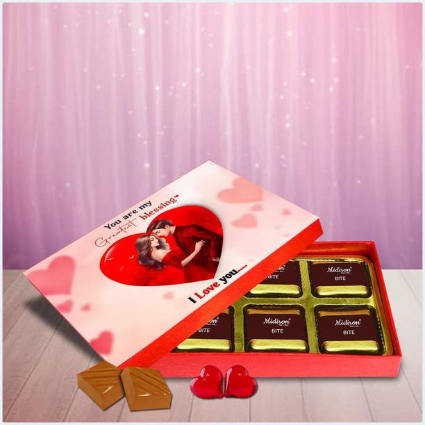 Midiron Romantic Love Chocolate Gift Pack for Anniversary and Valentine Day Bites