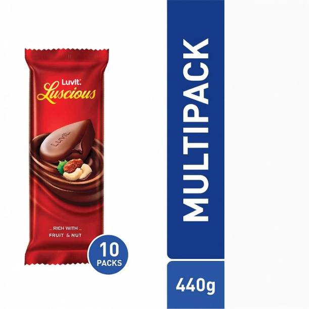 LuvIt Luscious Fruit & Nut Chocolate | Multipack | Deliciously Smooth Bar Gift Pack