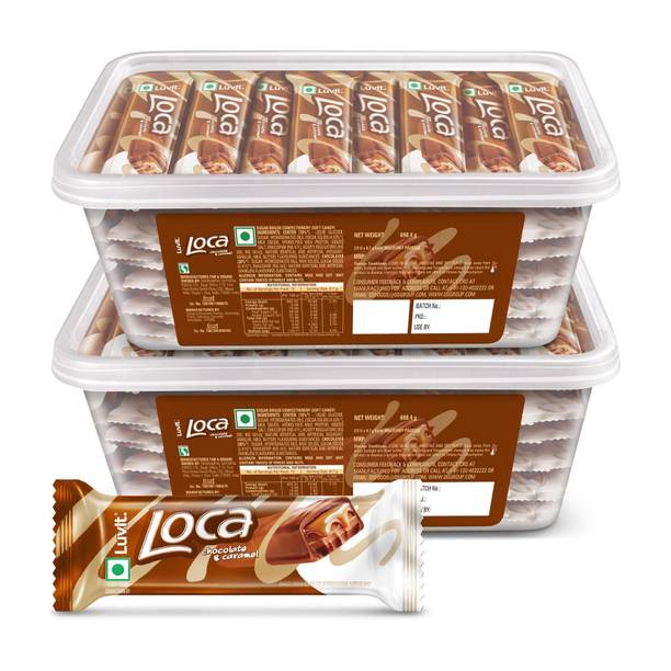 LuvIt Loca Chocolate Caramel with Nougat Bars Bar Gift Pack
