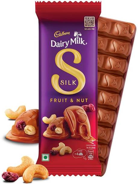 Cadbury Dairy Milk Silk Fruit and Nut Chocolate Bar Bars