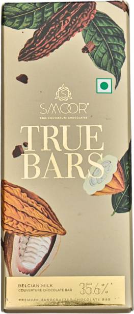 Smoor True Bar Premium Belgian Milk Chocolate Bar |33.6% Cocoa Couverture Bars