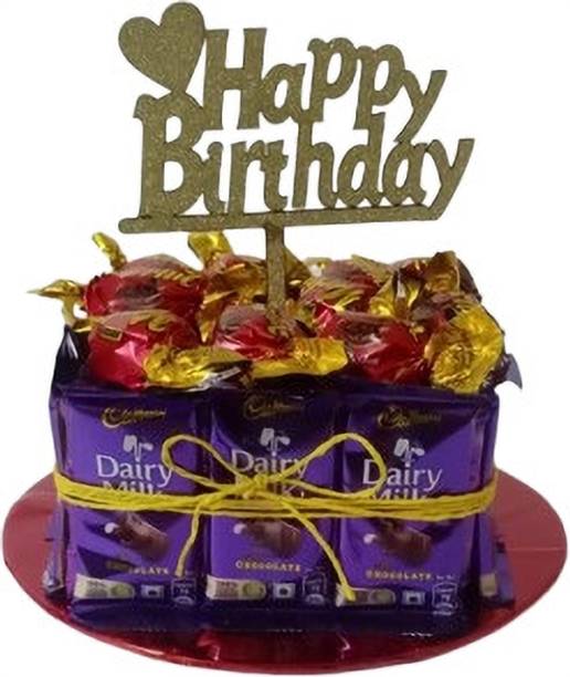 Cadbury Dairy Milk & Milk chocolates Combo & Birthday Cake Topper Bars