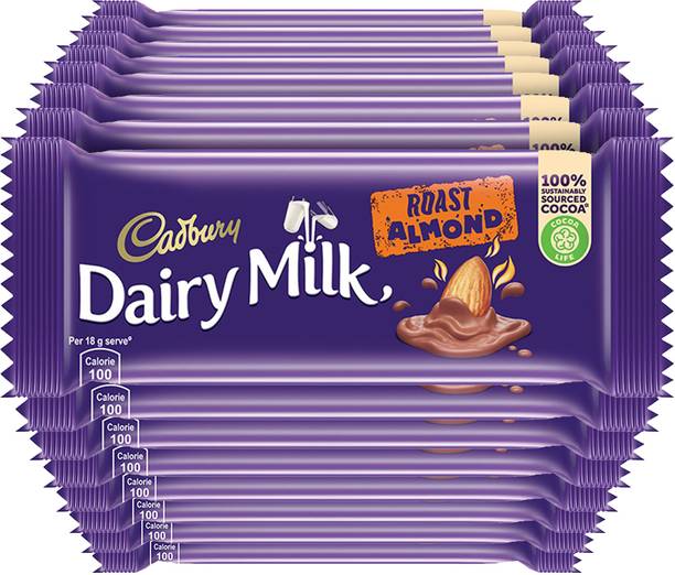 Cadbury Dairy Milk Roast Almond Chocolate Bars