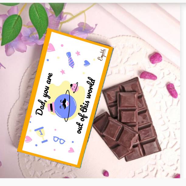 Expelite Fathers day Chocolate gift box from daughter-100 grams-Fathers day gift for dad Bars