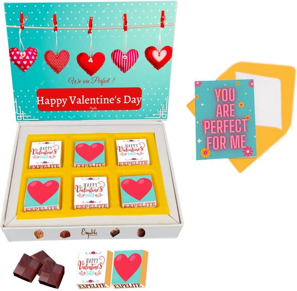 Expelite Romantic Gifts Husband 6pcs Chocolates Best Valentine Day Gift Girlfriend Bars