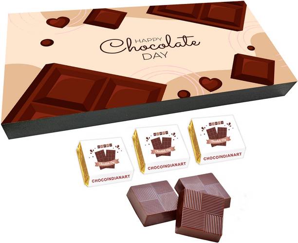 CHOCOINDIANART Delightful Happy Chocolate Day, 18pcs Delicious Chocolate Gift, Truffles