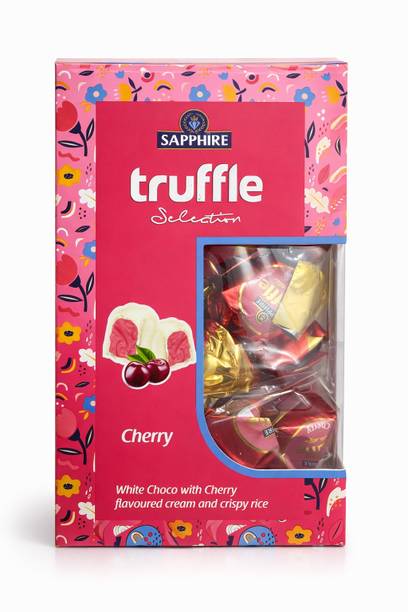 Sapphire Truffle Selection White Choco With Cherry Flavoured Cream (440g X 1) Truffles