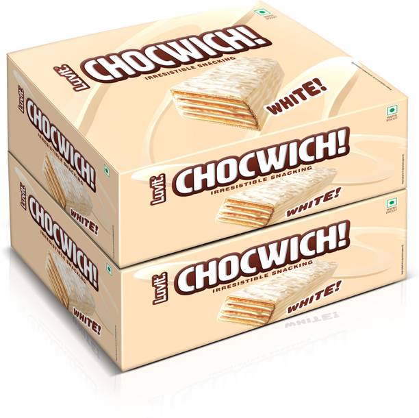 LuvIt Chocwich White Crispy Wafer Chocolates | Crunchy & Delicious | Bars