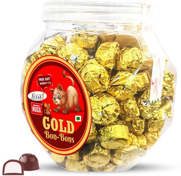 HUGS Gold Bon-Bons Milk Chocolates | Perfect Gifting Chocolate Truffles