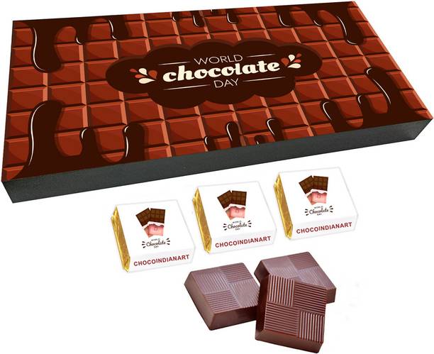 CHOCOINDIANART Amazing Happy Chocolate Day, 18pcs Delicious Chocolate Gift, Truffles