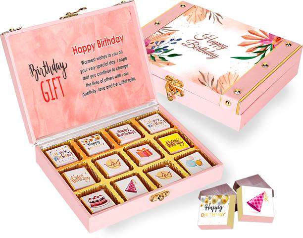 Chocoloony 12Pcs Chocolate Birthday Chocolate Gift Pack, Birthday Chocolate Gift Hamper Caramels