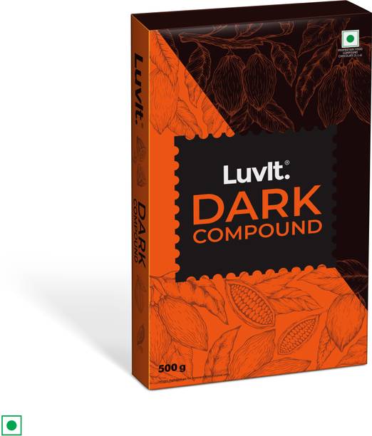 LuvIt Cocoa Crush - Dark Compound | Perfect for Baking, Frosting, Chocolate Making Bar