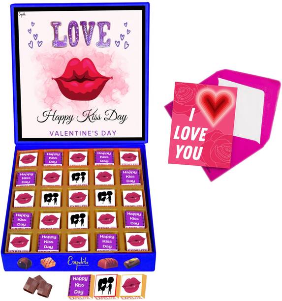 Expelite Special Kiss Day Gift For Boyfriend , 25 Chocolate Send Kiss Day Gift Ideas Bar