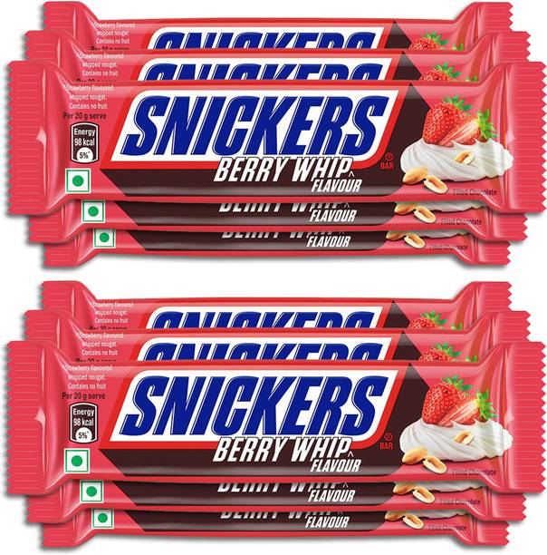 SNICKERS Berry Whip Peanuts, Nougat & Caramel Chocolate Bars