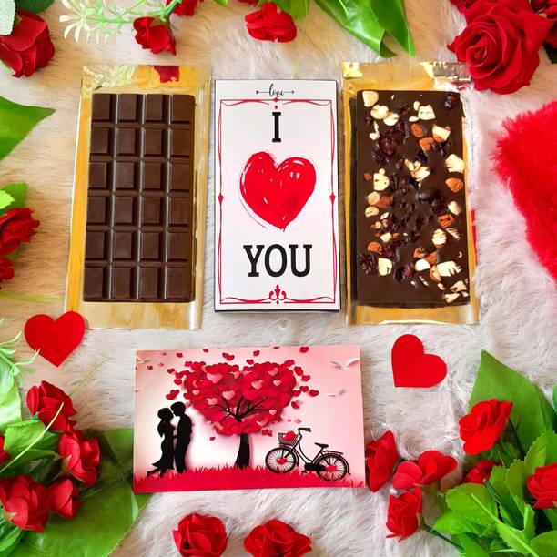 एक्सपेलाइट I love You Chocolate Gift Bar Box For Husband - 100 gm I love You Chocolate Gift Bar Box for Wife