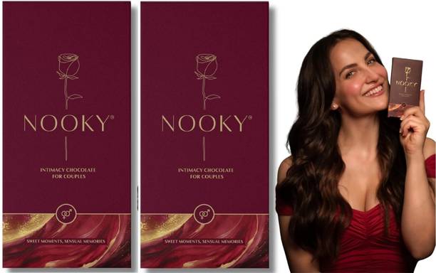 Nooky Tempting Delights for uplifing mood Luxury Dark Chocolate for Couples Bars