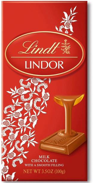 LINDT Lindor Bar Milk Chocolate (THE ORIGINAL FLAVOR) (IMPORTED FROM SWITZERLAND) Bars