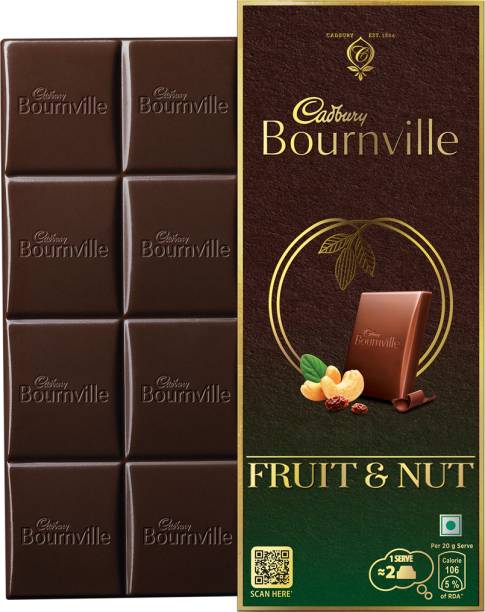 Cadbury Bournville Fruit & Nut Dark Chocolate Bars