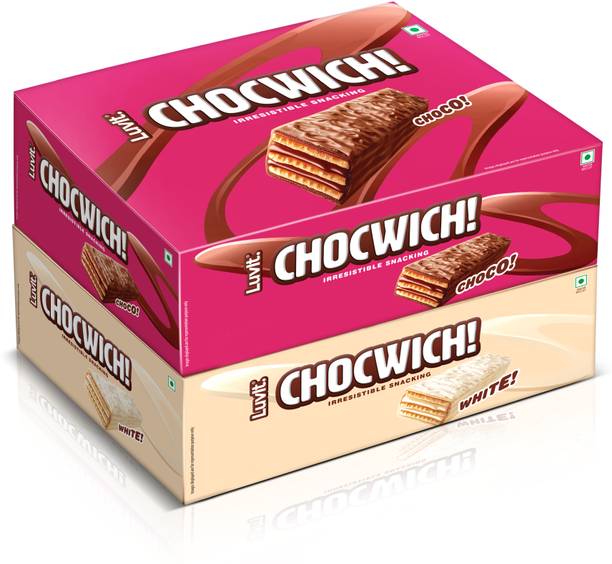 लवइट Chocwich Brown & Chocwich White Crispy Wafer | Crunchy & Delicious |