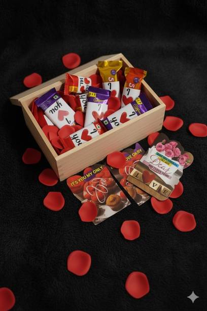 Cadbury I Love You Chocolate Gift Hamper with Love Card|Birthday & Anniversary Special Bars