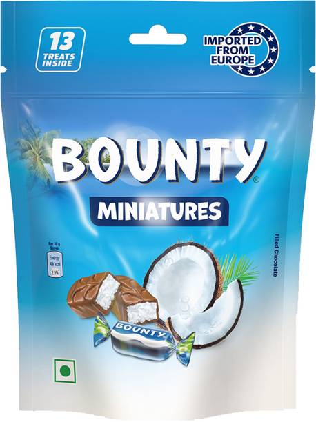 बाउंटी Miniatures Coconut Filled Chocolate Pack