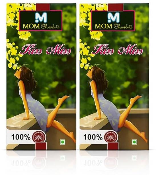 mom Kiss Miss Bar Romantic Chocolate Gift for Couples, Girlfriend & Boyfriend Bars