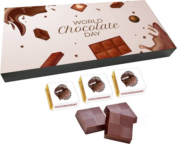 CHOCOINDIANART Superb Happy Chocolate Day, 18pcs Delicious Chocolate Gift, Truffles Gift Pack
