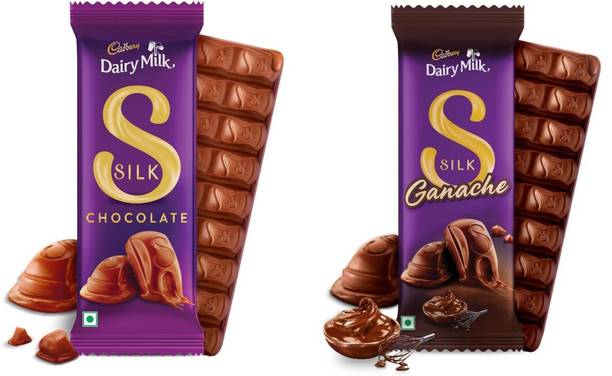 Cadbury Dairy Milk Silk Chocolate & Ganache Flavor - Valentine Gift For Her-C1 Bars